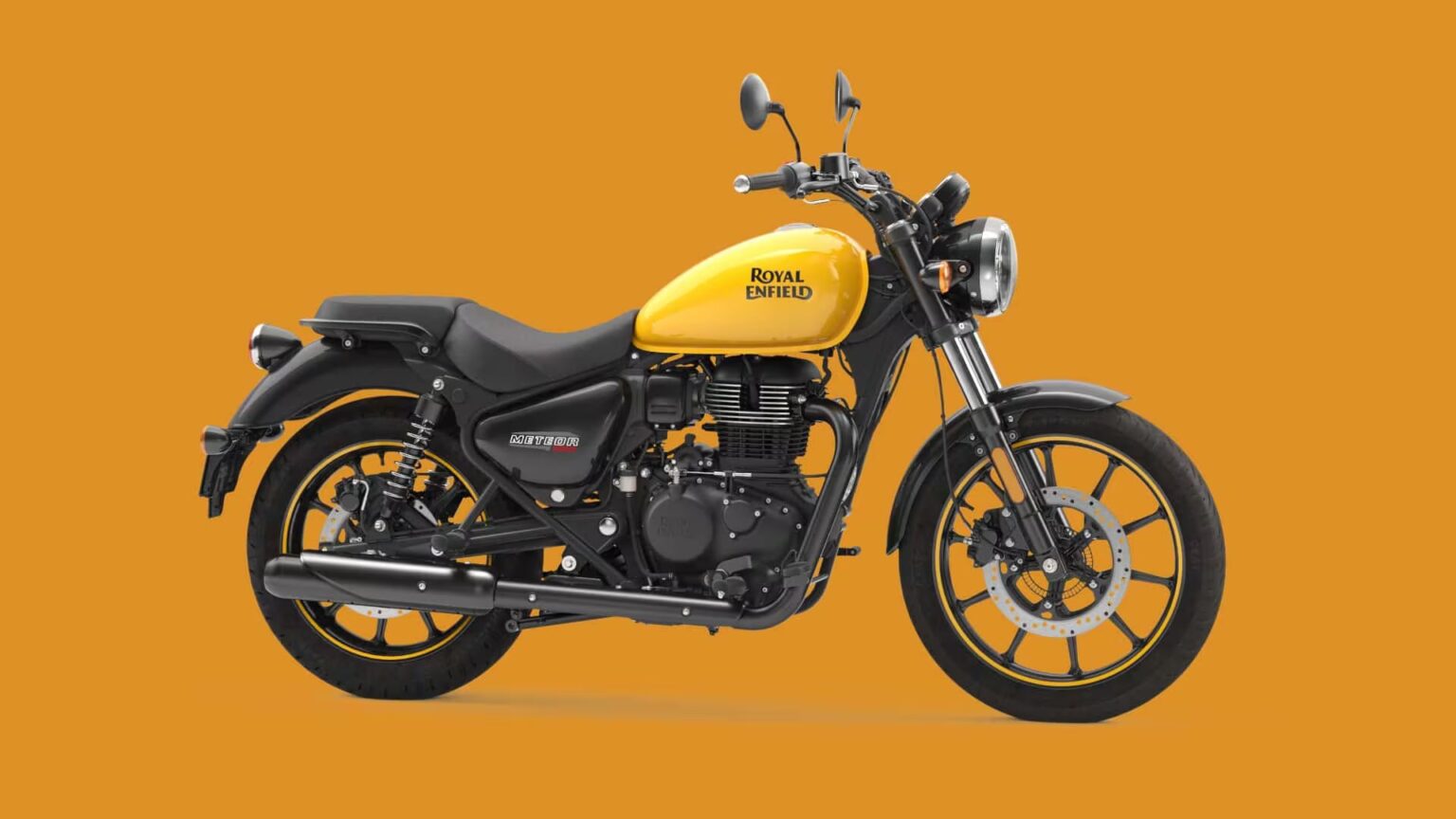 RE Meteor 350 Fireball Yellow Bikes in Vizag - Saran Motors